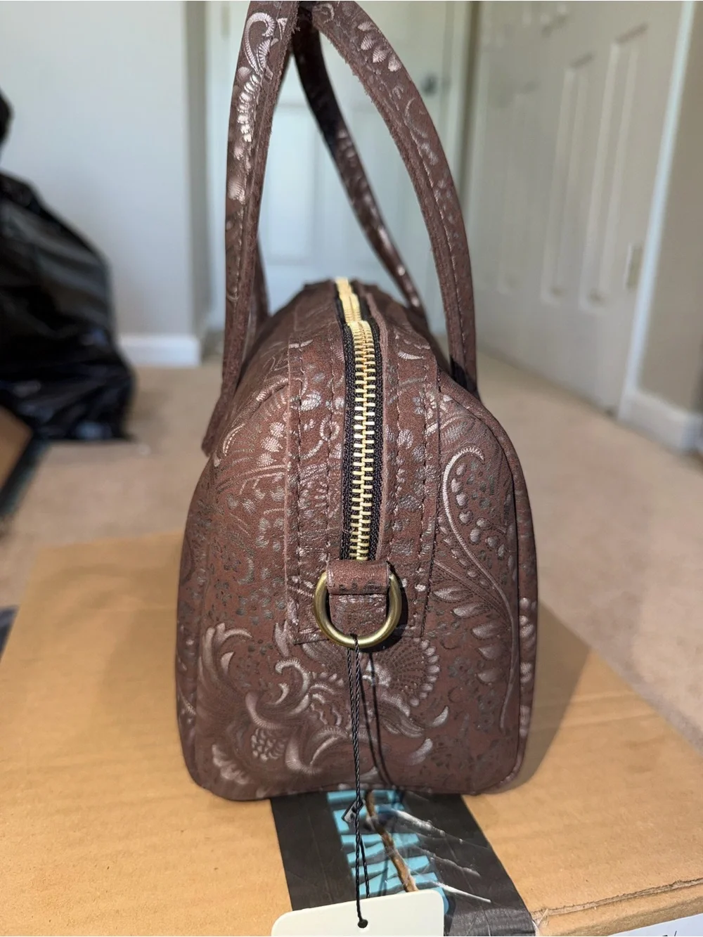 Portland leather goods sepia large Sloan NWT brand new